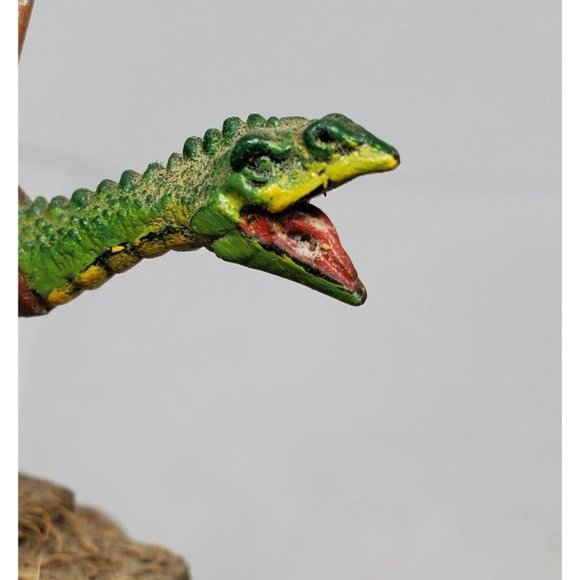 Ogre Warrior Riding On Dinosaur Figurine On Stone Slate Game Piece - Picture 11 of 12